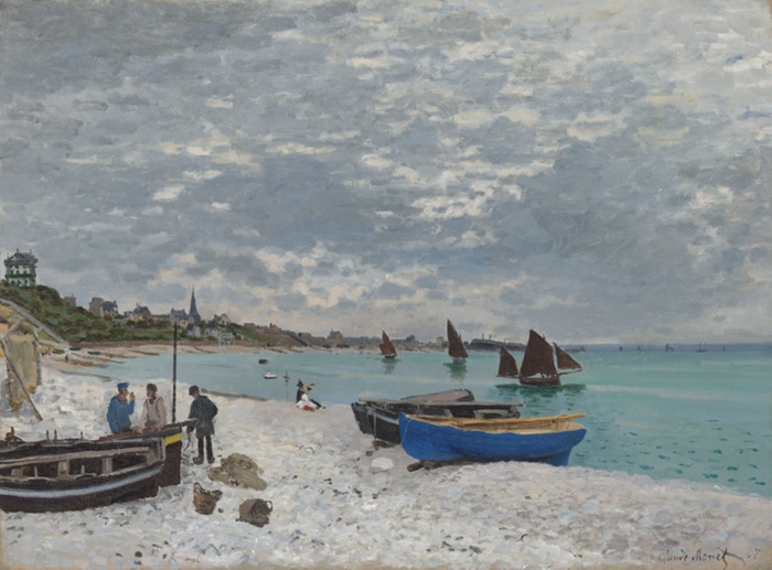 Claude Monet, The Beach at Sainte-Adresse
