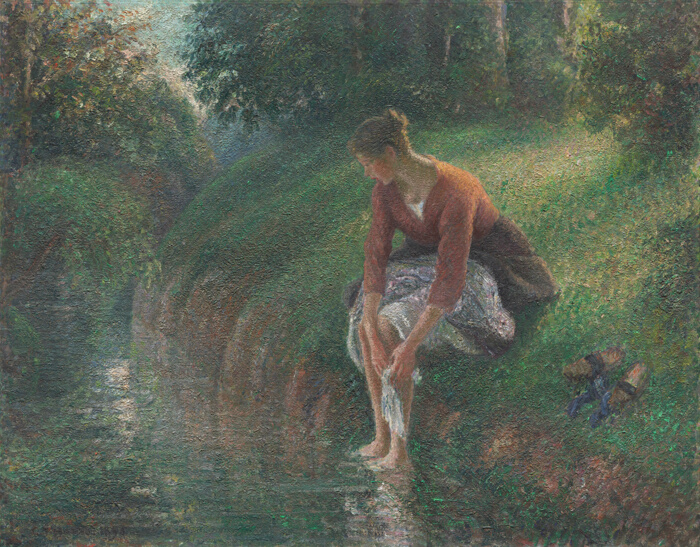 Camille Pissarro, Woman Bathing Her Feet